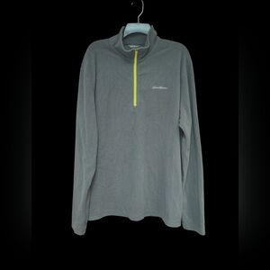 Preloved Eddie Bauer Quarter Zip Lightweight Fleece Pullover Size Tall XL